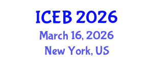 International Conference on Ecosystems and Biodiversity (ICEB) March 16, 2026 - New York, United States