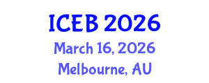 International Conference on Ecosystems and Biodiversity (ICEB) March 16, 2026 - Melbourne, Australia