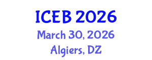 International Conference on Ecosystems and Biodiversity (ICEB) March 30, 2026 - Algiers, Algeria