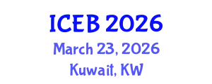 International Conference on Ecosystems and Biodiversity (ICEB) March 23, 2026 - Kuwait, Kuwait