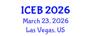 International Conference on Ecosystems and Biodiversity (ICEB) March 23, 2026 - Las Vegas, United States