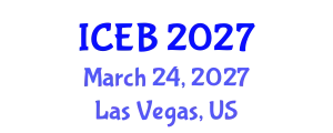 International Conference on Ecosystems and Biodiversity (ICEB) March 24, 2027 - Las Vegas, United States