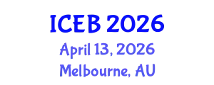 International Conference on Ecosystems and Biodiversity (ICEB) April 13, 2026 - Melbourne, Australia