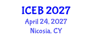 International Conference on Ecosystems and Biodiversity (ICEB) April 24, 2027 - Nicosia, Cyprus