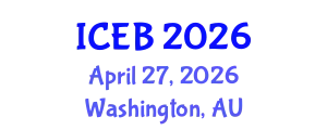 International Conference on Ecosystems and Biodiversity (ICEB) April 27, 2026 - Washington, Australia