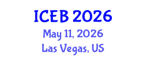 International Conference on Ecosystems and Biodiversity (ICEB) May 11, 2026 - Las Vegas, United States