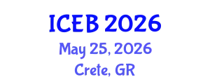 International Conference on Ecosystems and Biodiversity (ICEB) May 25, 2026 - Crete, Greece