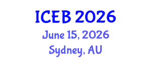 International Conference on Ecosystems and Biodiversity (ICEB) June 15, 2026 - Sydney, Australia