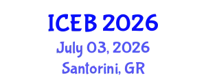 International Conference on Ecosystems and Biodiversity (ICEB) July 03, 2026 - Santorini, Greece