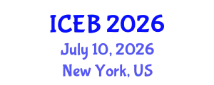 International Conference on Ecosystems and Biodiversity (ICEB) July 10, 2026 - New York, United States