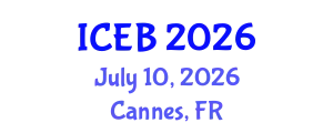 International Conference on Ecosystems and Biodiversity (ICEB) July 10, 2026 - Cannes, France