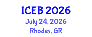 International Conference on Ecosystems and Biodiversity (ICEB) July 24, 2026 - Rhodes, Greece