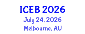 International Conference on Ecosystems and Biodiversity (ICEB) July 24, 2026 - Melbourne, Australia