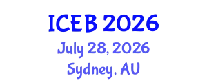 International Conference on Ecosystems and Biodiversity (ICEB) July 28, 2026 - Sydney, Australia