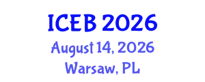 International Conference on Ecosystems and Biodiversity (ICEB) August 14, 2026 - Warsaw, Poland