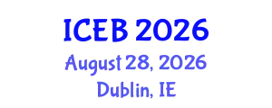 International Conference on Ecosystems and Biodiversity (ICEB) August 28, 2026 - Dublin, Ireland