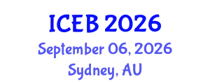 International Conference on Ecosystems and Biodiversity (ICEB) September 06, 2026 - Sydney, Australia