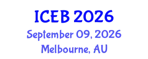 International Conference on Ecosystems and Biodiversity (ICEB) September 09, 2026 - Melbourne, Australia