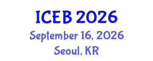 International Conference on Ecosystems and Biodiversity (ICEB) September 16, 2026 - Seoul, Republic of Korea