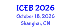 International Conference on Ecosystems and Biodiversity (ICEB) October 18, 2026 - Shanghai, China