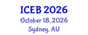 International Conference on Ecosystems and Biodiversity (ICEB) October 18, 2026 - Sydney, Australia