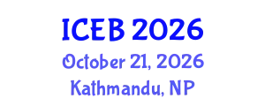 International Conference on Ecosystems and Biodiversity (ICEB) October 21, 2026 - Kathmandu, Nepal