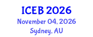 International Conference on Ecosystems and Biodiversity (ICEB) November 04, 2026 - Sydney, Australia
