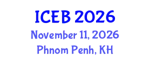 International Conference on Ecosystems and Biodiversity (ICEB) November 11, 2026 - Phnom Penh, Cambodia