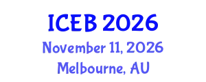 International Conference on Ecosystems and Biodiversity (ICEB) November 11, 2026 - Melbourne, Australia