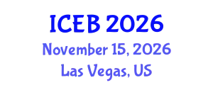 International Conference on Ecosystems and Biodiversity (ICEB) November 15, 2026 - Las Vegas, United States