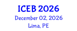 International Conference on Ecosystems and Biodiversity (ICEB) December 02, 2026 - Lima, Peru