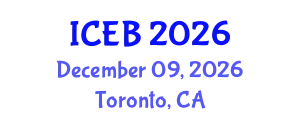 International Conference on Ecosystems and Biodiversity (ICEB) December 09, 2026 - Toronto, Canada
