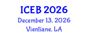 International Conference on Ecosystems and Biodiversity (ICEB) December 13, 2026 - Vientiane, Laos
