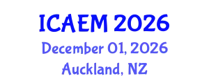 International Conference on Advanced Engineering Materials (ICAEM) December 01, 2026 - Auckland, New Zealand