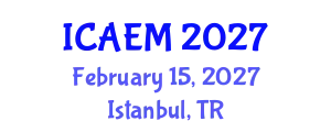 International Conference on Advanced Engineering Materials (ICAEM) February 15, 2027 - Istanbul, Turkey