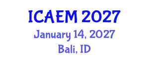 International Conference on Advanced Engineering Materials (ICAEM) January 14, 2027 - Bali, Indonesia