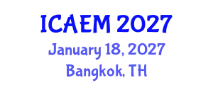 International Conference on Advanced Engineering Materials (ICAEM) January 18, 2027 - Bangkok, Thailand