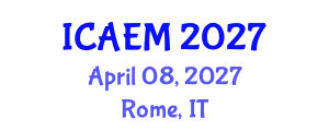 International Conference on Advanced Engineering Materials (ICAEM) April 08, 2027 - Rome, Italy