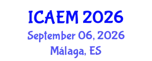 International Conference on Advanced Engineering Materials (ICAEM) September 06, 2026 - Málaga, Spain