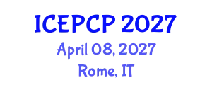 International Conference on Environmental Pollution Control and Prevention (ICEPCP) April 08, 2027 - Rome, Italy