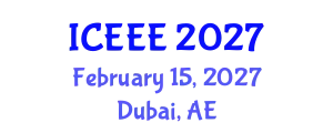 International Conference on Employment, Education and Entrepreneurship (ICEEE) February 15, 2027 - Dubai, United Arab Emirates