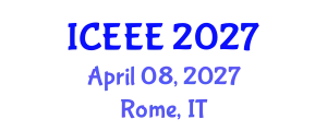 International Conference on Employment, Education and Entrepreneurship (ICEEE) April 08, 2027 - Rome, Italy