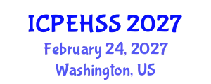 International Conference on Psychological, Educational, Health and Social Sciences (ICPEHSS) February 24, 2027 - Washington, United States
