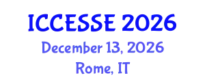 International Conference on Computer, Electrical and Systems Sciences, and Engineering (ICCESSE) December 13, 2026 - Rome, Italy