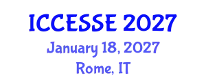 International Conference on Computer, Electrical and Systems Sciences, and Engineering (ICCESSE) January 18, 2027 - Rome, Italy