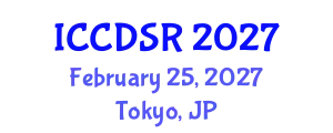 International Conference on Control, Dynamic Systems, and Robotics (ICCDSR) February 25, 2027 - Tokyo, Japan