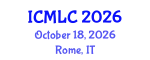 International Conference on Machine Learning and Cybernetics (ICMLC) October 18, 2026 - Rome, Italy
