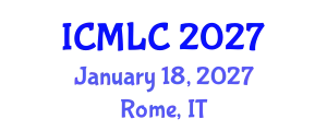International Conference on Machine Learning and Cybernetics (ICMLC) January 18, 2027 - Rome, Italy