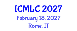 International Conference on Machine Learning and Cybernetics (ICMLC) February 18, 2027 - Rome, Italy