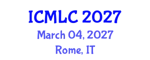 International Conference on Machine Learning and Cybernetics (ICMLC) March 04, 2027 - Rome, Italy